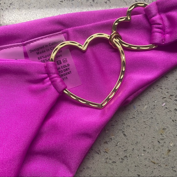 👙 The Nadia Love 💗 Skimpy Bottom with HEART ❤️ DETAIL HARDWARE- BRAND NEW !! - Picture 3 of 6